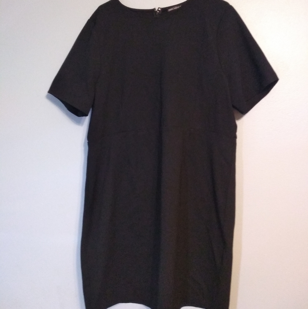 J. Crew 2X black dress